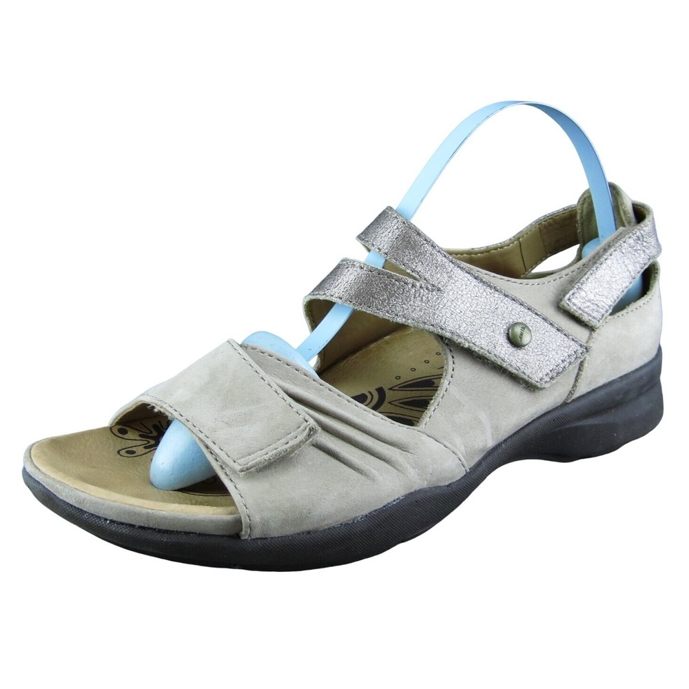 Earth Apex Women Gladiator Sandal Shoes Taupe‎ Leather Size 6 Medium